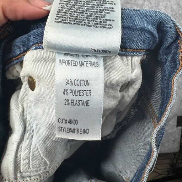 AGOLDE Sophie Distressed High Rise Skinny Crop Jeans A018-843 Size 28 - Picture 9 of 12